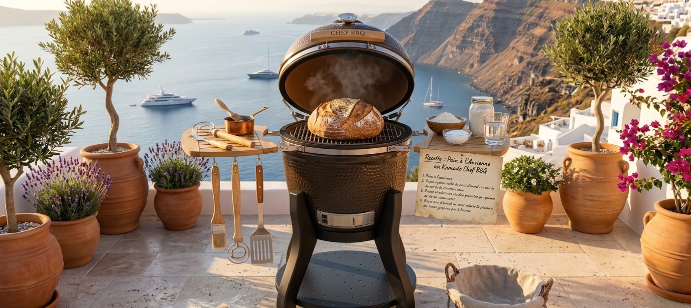 Pain au Kamado ChefBBQ : la recette authentique croustillante